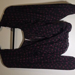 Free People Sweetie Pie Floral Wrap Top